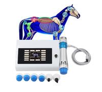 GERAZAHO Appareil portatif de thérapie par Ondes de Choc pour Chevaux, Appareil de thérapie par Ondes de Choc extracorporelles 10-300 MJ, Massage Profond 1-18 Hz, soulage Les douleurs