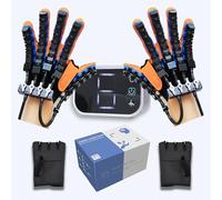 GERAZAHO Gants robotisés de rééducation Gauche et Droite, Appareil d'entraînement pour la rééducation des Fonctions manuelles, avec Mode Miroir, pour la récupération après Un AVC