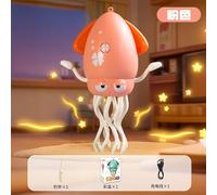 Gerbala Electric Dancing Pieuvre Jouet électrique pour enfant avec musique, lumière, canne à pêche, USB, cadeau d'anniversaire pour bébé à partir de 3, 4, 5, 6, 7 ans, rose