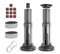 Gerbala Rapeuse Pieds Pedicure Electrique, 2 en 1 Lime pour Pieds Rechargeable avec 30 Tampons de Remplacement 6 Vitesses Râpe Pieds Électrique pour Peau Morte Ponceuse Pieds Soin Pied (Noir)