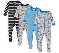Gerber 4-Pack Footed Pajamas Pantoufles pour BBS et Bambins Bébé garçon