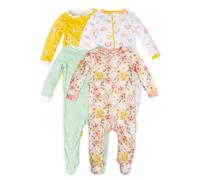 Gerber 4 Pack Sleep 'N Play Footie Dormir pour bébé et Enfant Bébé Fille (Lot de 4)