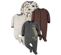Gerber 4 Pack Sleep 'N Play Footie Pantoufles pour bébés et bambins Bébé garçon (lot de 4)