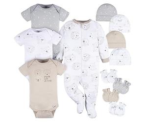 Gerber Baby Boys 12 Piece Layette Gift Set Ensemble de vêtements, Pays forestiers, 3-6 Mois (lot Bébé Fille