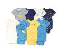 Gerber Baby Boy's 8-Pack Short manches Bodys Bodys Blue Fox 12 mois
