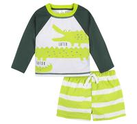 Gerber Baby Boy's Toddler manches longues Rashguard Swim Bathing Fssuit Set Green Gator 12 mois