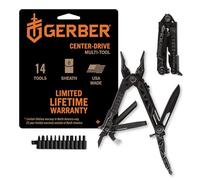 Gerber CenterDrive noir avec étui Coyote compatible MOLLE