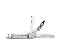 Gerber Couteau de poche 8 fonctions, Multitool à lame lisse | Tournevis à embout interchangeable, ArmBar Trade, Argent, Acier inoxydable/Aluminium, 1064416