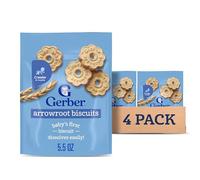Gerber Graduates Arrowroot Cookies Pouch, 5.5 Ounce (Pack of 4)