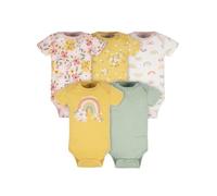 Gerber Lot de 5 Bodies à manches courtes pour bébés filles