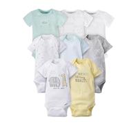 Gerber Lot de 8 Bodysuits À Manches Courtes pour Onesies Ensemble de t-shirt pour bébé Bébé fille (lot de 8)