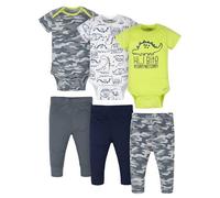 Gerber Onesies Brand 3 tenues pour bébé à assortir, nouveau-né à 12 mois