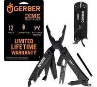 Gerber Outil multifonctionnel avec 12 fonctions, Dime Pocket Multi-Tool, Noir, 31-003610