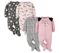 Gerber Sleep 'N Play Lot de 4 Grenouillères pour bébés filles
