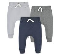 Gerber Toddler 3-Pack Jogger Pants - Pantalon de survêtement - Lot de 3 Pantalons de Jogging pour Tout-Petits - Bébé garçon