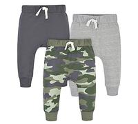 Gerber Toddler 3-Pack Jogger Pants - Pantalon de survêtement - Lot de 3 Pantalons de Jogging pour Tout-Petits - Bébé garçon