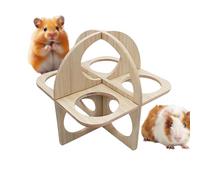 Gerbil House - Habitat pour hamster - Accessoire de cage en bois pour animaux de compagnie pour les troubles du sommeil à la maison qui combinent des couches d'activité enrichie et des planches de