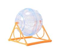 Gerbil Roue d'exercice transparente pour hamster, jouets amusants pour chinchilla 12 cm, accessoires de cage pour réduire l'ennui, augmenter l'activité, idéal pour jouer et faire du fitness des