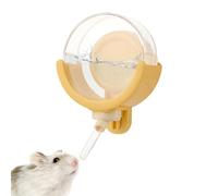 Gerbil Water Bottle - 150ml Magnetic Dispenser for No Drip Hydration | BPA Free Transparent Bottle with Stainless Steel, Spout Easy Attach Cage Tank Drinking for Small Pets Chinchilla