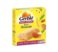 GERBLÉ - Barres Énergétiques aux Amandes et Germe de Blé -Sport & Énergie - Riches en Glucides et Vitamine B1 - 6 Barres - 150 g