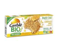 GERBLÉ BIO BISCUIT PETIT DEJ' CÉRÉALES ET MIEL BIO 132G, GERBLE BIO, LOT DE 4