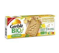 GERBLÉ BIO - Sablé Citron Gingembre Bio 132G - Lot De 3