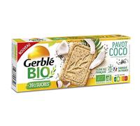 GERBLÉ BIO - Sablé Coco Pavot Bio 132G - Lot De 4 - Offre Special