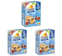 Gerblé Biscuit Fourré à la Figue Sans Sucres Ajoutés - Biscuits Gourmands Individuels, Sans Huile de Palme, 180g (10 pochons) (Lot de 3)
