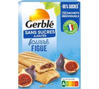 GERBLÉ - Biscuits Gourmands aux Figues, Douceur Fruité et Texture Fondante (Paquet 180g) - lot de 3 - Vendu par Lot
