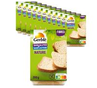 GERBLÉ - Biscuits Pavot Citron - Réduit en Sucres - Sans Huile de Palme - Nutri-Score B - Lot de 12 - 4 Sachets Individuels - 16 Biscuits - 200 g