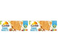 Gerblé Biscuits Pomme Noisette - Croustillants et allégés en sucres, source de vitamines B1, B9 et E, très pauvres en sel, 230g (Lot de 2)
