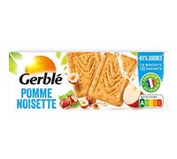 Gerblé Teneur réduite, Biscuits Pomme Noisette, Allégés en sucre et en sel, 16 biscuits, 230 g, 207084