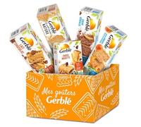 GERBLÉ - Boîte à Goûter Équilibrée - Assortiment Biscuits Sains & Gourmands pour 1 mois de Goûter - Réduit en Sucres - Cacao Durable - Sans Huile de Palme - 5 Variétés Différentes - 30 portions