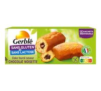 Gerblé Cake Fourré Saveur Chocolat, Sans Gluten & Sans Lactose, 6 Cakes, 210 G, 202084