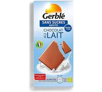Gerblé Chocolat au Lait Sans Sucres Ajoutés 80g (lot de 15)