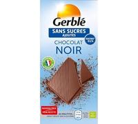 Gerblé Chocolat Noir Sans Sucres Ajoutés 80g (lot de 3)