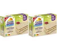 Gerblé Crac’form Complète Sans Gluten & Sans Lactose - Tartines à la Farine Complète d’Avoine et Riz, Source de Fibres, Nutriscore A, 210 g (Lot de 2)