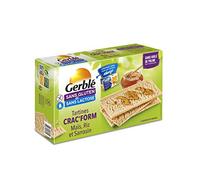 Gerblé Crac'form maïs riz sarrasin Sans Gluten & Sans lactose, Riche en fibres, Croquantes, 8 tartines, 210 g (6 x 35 g environ), 210220