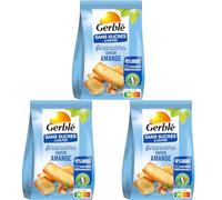 Gerblé Financiers aux Amandes Sans Sucres Ajoutés - Gâteaux Moelleux Individuels, Sans Huile de Palme, 175g (7 sachets) (Lot de 3)