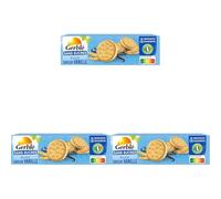 Gerblé Fourrés Vanille Sans Sucres - Biscuits Croquants au Cœur Vanille, Sans Huile de Palme, 185g (4x3 biscuits) (Lot de 3)