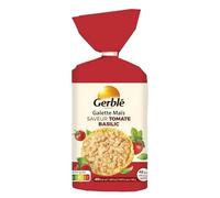 GERBLÉ - Galette Mais Saveur Tomate Basilic 123G - Lot De 4 - Offre Special