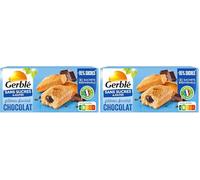 Gerblé Gâteau Fourré Chocolat Sans Sucres Ajoutés - Gâteaux Moelleux Individuels au Chocolat, Sans Huile de Palme, 150g (5 sachets) (Lot de 2)