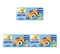 Gerblé Gâteau Fourré Saveur Myrtille Sans Sucres Ajoutés - Gâteaux Moelleux Individuels, Sans Huile de Palme, 150g (5 sachets) (Lot de 3)