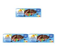 Gerblé Génoise Chocolat Framboise Sans Sucres - Gâteaux Moelleux Sans Huile de Palme, Format Pratique 140g (11 génoises) (Lot de 3)