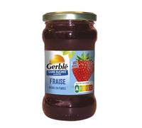 GERBLE - GERBLÉ CONFITURE FRAISE SANS SUCRES AJOUTÉS 320G - LOT DE 4