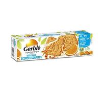 Gerblé Teneur réduite, Goûter aux Ecorces Confites, Biscuits allégés en suvre, 178780, 360 g