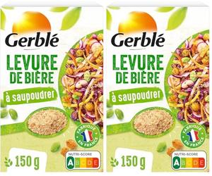 Gerblé Levure Diététique Ã€ Saupoudrer, Super-aliment, Source Naturelle De Protéines, Riche En Vitamine B1, B2 Et B9, 1 Boîte, 30 Portions, 150g, 199650 (Lot de 2)