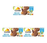 Gerblé Moelleux Choco Noix - Gâteaux fondants au chocolat et éclats de noix, source d’oméga-3, allégés en sucres, 6 sachets, 138g