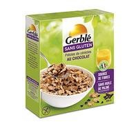 Gerblé Pétales de Céréales Chocolat - Sans Gluten - Céréales Croustillantes Sans Huile de Palme, Source de Fibres, Petit Déjeuner Gourmand, 300 g