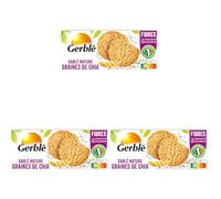 Gerblé Sablés Nature aux Graines de Chia 132 g (Lot de 3)